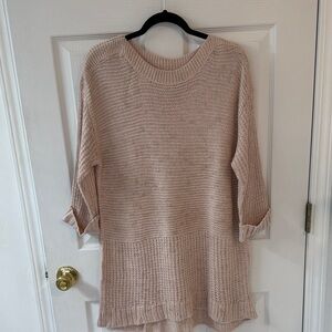 Women's Peach Shimmery Sweater